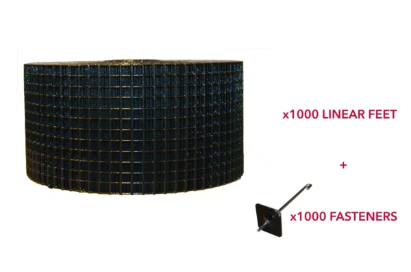 1,000 linear feet of 6 inch squirrel guard wire with 1,000 fasteners